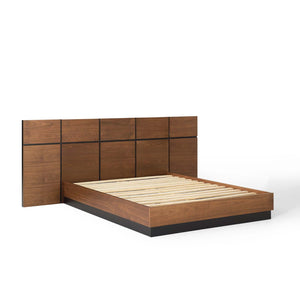 ModwayModway Caima Queen Platform Bed MOD-6187 MOD-6187-WAL- BetterPatio.com