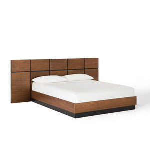 ModwayModway Caima Queen Platform Bed MOD-6187 MOD-6187-WAL- BetterPatio.com