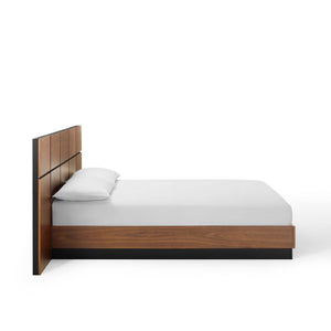 ModwayModway Caima Queen Platform Bed MOD-6187 MOD-6187-WAL- BetterPatio.com