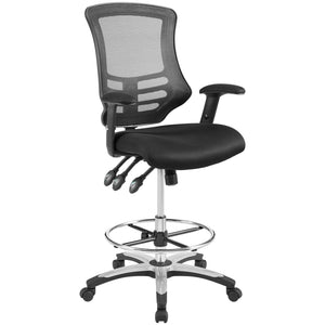 ModwayModway Calibrate Mesh Drafting Chair EEI-3043 EEI-3043-BLK- BetterPatio.com