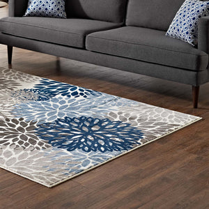 ModwayModway Calithea Vintage Classic Abstract Floral 5x8 Area Rug R-1133-58 R-1133A-58- BetterPatio.com