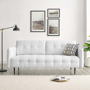 ModwayModway Cameron Tufted Fabric Sofa EEI-4451 EEI-4451-WHI- BetterPatio.com