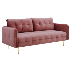 ModwayModway Cameron Tufted Performance Velvet Sofa EEI-4450 EEI-4450-DUS- BetterPatio.com