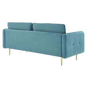 ModwayModway Cameron Tufted Performance Velvet Sofa EEI-4450 EEI-4450-SEA- BetterPatio.com