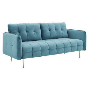 ModwayModway Cameron Tufted Performance Velvet Sofa EEI-4450 EEI-4450-SEA- BetterPatio.com