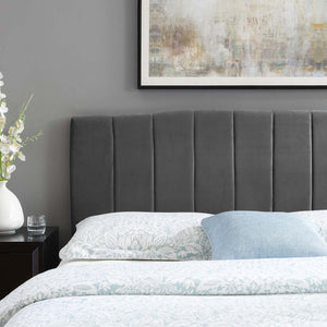 ModwayModway Camilla Channel Tufted Full/Queen Performance Velvet Headboard MOD-6182 MOD-6182-CHA- BetterPatio.com