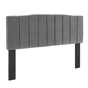 ModwayModway Camilla Channel Tufted Full/Queen Performance Velvet Headboard MOD-6182 MOD-6182-CHA- BetterPatio.com