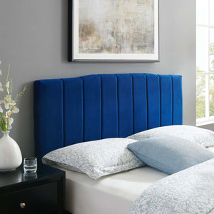 ModwayModway Camilla Channel Tufted Full/Queen Performance Velvet Headboard MOD-6182 MOD-6182-NAV- BetterPatio.com