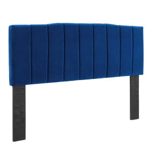 ModwayModway Camilla Channel Tufted Full/Queen Performance Velvet Headboard MOD-6182 MOD-6182-NAV- BetterPatio.com