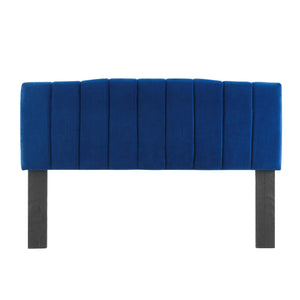 ModwayModway Camilla Channel Tufted Full/Queen Performance Velvet Headboard MOD-6182 MOD-6182-NAV- BetterPatio.com