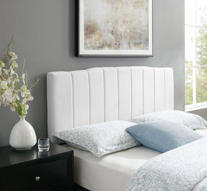 ModwayModway Camilla Channel Tufted Full/Queen Performance Velvet Headboard MOD-6182 MOD-6182-WHI- BetterPatio.com