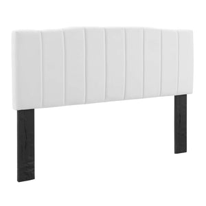 ModwayModway Camilla Channel Tufted Full/Queen Performance Velvet Headboard MOD-6182 MOD-6182-WHI- BetterPatio.com