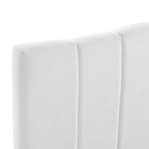 ModwayModway Camilla Channel Tufted Full/Queen Performance Velvet Headboard MOD-6182 MOD-6182-WHI- BetterPatio.com