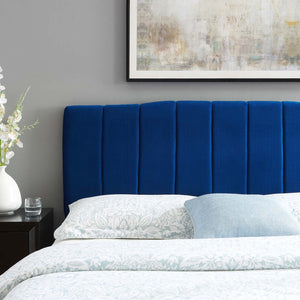 ModwayModway Camilla Channel Tufted King/California King Performance Velvet Headboard MOD-6183 MOD-6183-NAV- BetterPatio.com