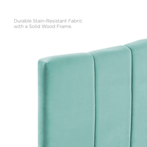 ModwayModway Camilla Channel Tufted Twin Performance Velvet Headboard MOD-6181 MOD-6181-MIN- BetterPatio.com