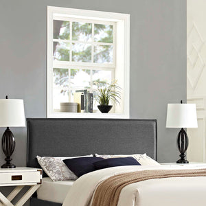 ModwayModway Camille Full Upholstered Fabric Headboard MOD-5406 MOD-5406-GRY- BetterPatio.com