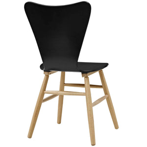 ModwayModway Cascade Dining Chair Set of 2 EEI-3476 EEI-3476-BLK- BetterPatio.com