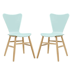 ModwayModway Cascade Dining Chair Set of 2 EEI-3476 EEI-3476-LBU- BetterPatio.com