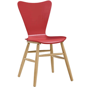 ModwayModway Cascade Dining Chair Set of 2 EEI-3476 EEI-3476-RED- BetterPatio.com