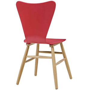 ModwayModway Cascade Dining Chair Set of 2 EEI-3476 EEI-3476-RED- BetterPatio.com