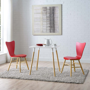 ModwayModway Cascade Dining Chair Set of 2 EEI-3476 EEI-3476-RED- BetterPatio.com