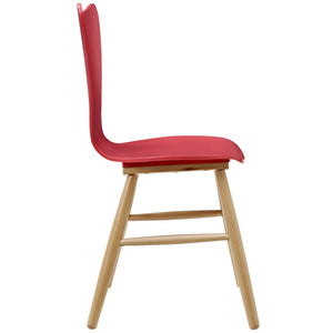 ModwayModway Cascade Dining Chair Set of 2 EEI-3476 EEI-3476-RED- BetterPatio.com