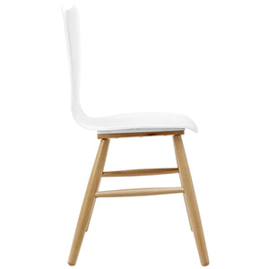 ModwayModway Cascade Dining Chair Set of 2 EEI-3476 EEI-3476-WHI- BetterPatio.com