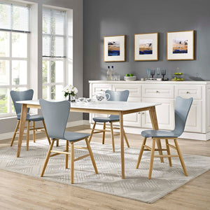 ModwayModway Cascade Dining Chair Set of 4 EEI-3380 EEI-3380-GRY- BetterPatio.com