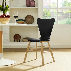 ModwayModway Cascade Wood Dining Chair EEI-2672 EEI-2672-BLK- BetterPatio.com