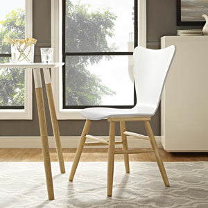 ModwayModway Cascade Wood Dining Chair EEI-2672 EEI-2672-WHI- BetterPatio.com