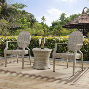 ModwayModway Casper 3 Piece Outdoor Patio Set EEI-4014 EEI-4014-LGR-SET- BetterPatio.com