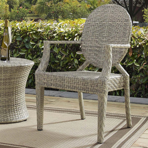 ModwayModway Casper Outdoor Patio Dining Armchair EEI-2683 EEI-2683-LGR- BetterPatio.com