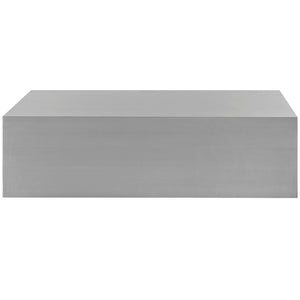 ModwayModway Cast Stainless Steel Coffee Table EEI-2098 EEI-2098-SLV- BetterPatio.com