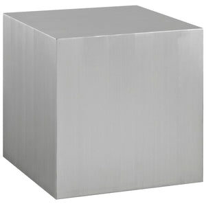 ModwayModway Cast Stainless Steel Side Table EEI-2097 EEI-2097-SLV- BetterPatio.com