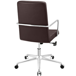 ModwayModway Cavalier Highback Office Chair EEI-2124 EEI-2124-BRN- BetterPatio.com