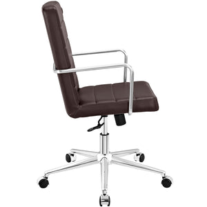 ModwayModway Cavalier Highback Office Chair EEI-2124 EEI-2124-BRN- BetterPatio.com