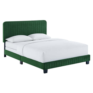 ModwayModway Celine Channel Tufted Performance Velvet Full Bed MOD-6331 MOD-6331-EME- BetterPatio.com