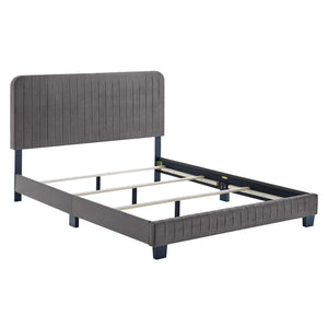 ModwayModway Celine Channel Tufted Performance Velvet Full Bed MOD-6331 MOD-6331-GRY- BetterPatio.com