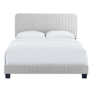 ModwayModway Celine Channel Tufted Performance Velvet Full Bed MOD-6331 MOD-6331-LGR- BetterPatio.com