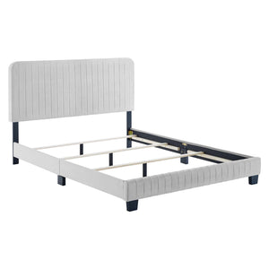 ModwayModway Celine Channel Tufted Performance Velvet Full Bed MOD-6331 MOD-6331-LGR- BetterPatio.com