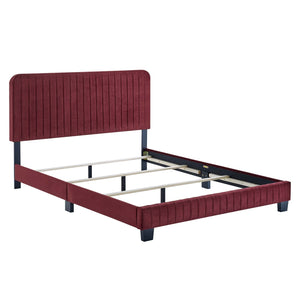 ModwayModway Celine Channel Tufted Performance Velvet Full Bed MOD-6331 MOD-6331-MAR- BetterPatio.com