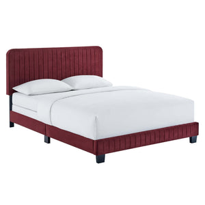 ModwayModway Celine Channel Tufted Performance Velvet Full Bed MOD-6331 MOD-6331-MAR- BetterPatio.com