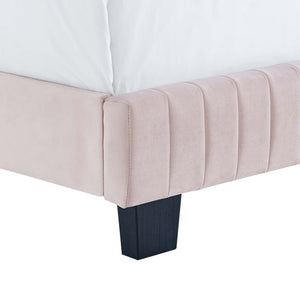 ModwayModway Celine Channel Tufted Performance Velvet Full Bed MOD-6331 MOD-6331-PNK- BetterPatio.com