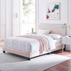 ModwayModway Celine Channel Tufted Performance Velvet Full Bed MOD-6331 MOD-6331-PNK- BetterPatio.com