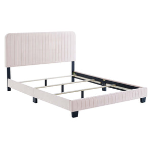 ModwayModway Celine Channel Tufted Performance Velvet Full Bed MOD-6331 MOD-6331-PNK- BetterPatio.com