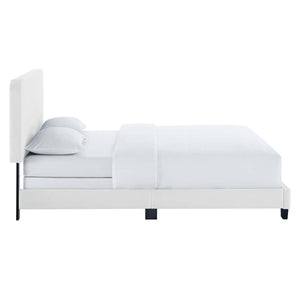 ModwayModway Celine Channel Tufted Performance Velvet Full Bed MOD-6331 MOD-6331-WHI- BetterPatio.com