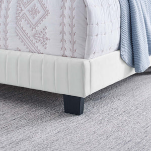 ModwayModway Celine Channel Tufted Performance Velvet Full Bed MOD-6331 MOD-6331-WHI- BetterPatio.com