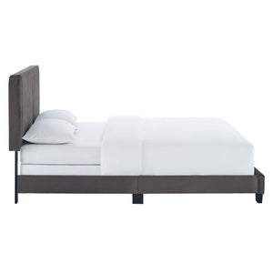 ModwayModway Celine Channel Tufted Performance Velvet King Bed MOD-6329 MOD-6329-GRY- BetterPatio.com