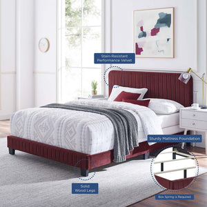 ModwayModway Celine Channel Tufted Performance Velvet King Bed MOD-6329 MOD-6329-MAR- BetterPatio.com