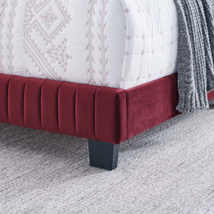 ModwayModway Celine Channel Tufted Performance Velvet King Bed MOD-6329 MOD-6329-MAR- BetterPatio.com